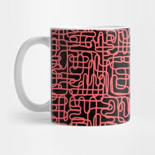 One Line - Red Mug